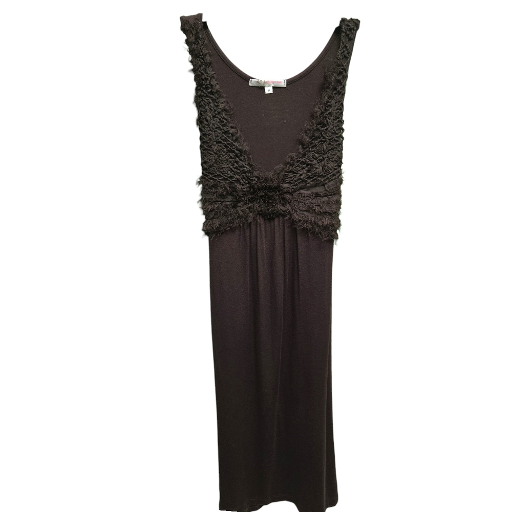 Julie's Closet Rich Brown Dress SZ S